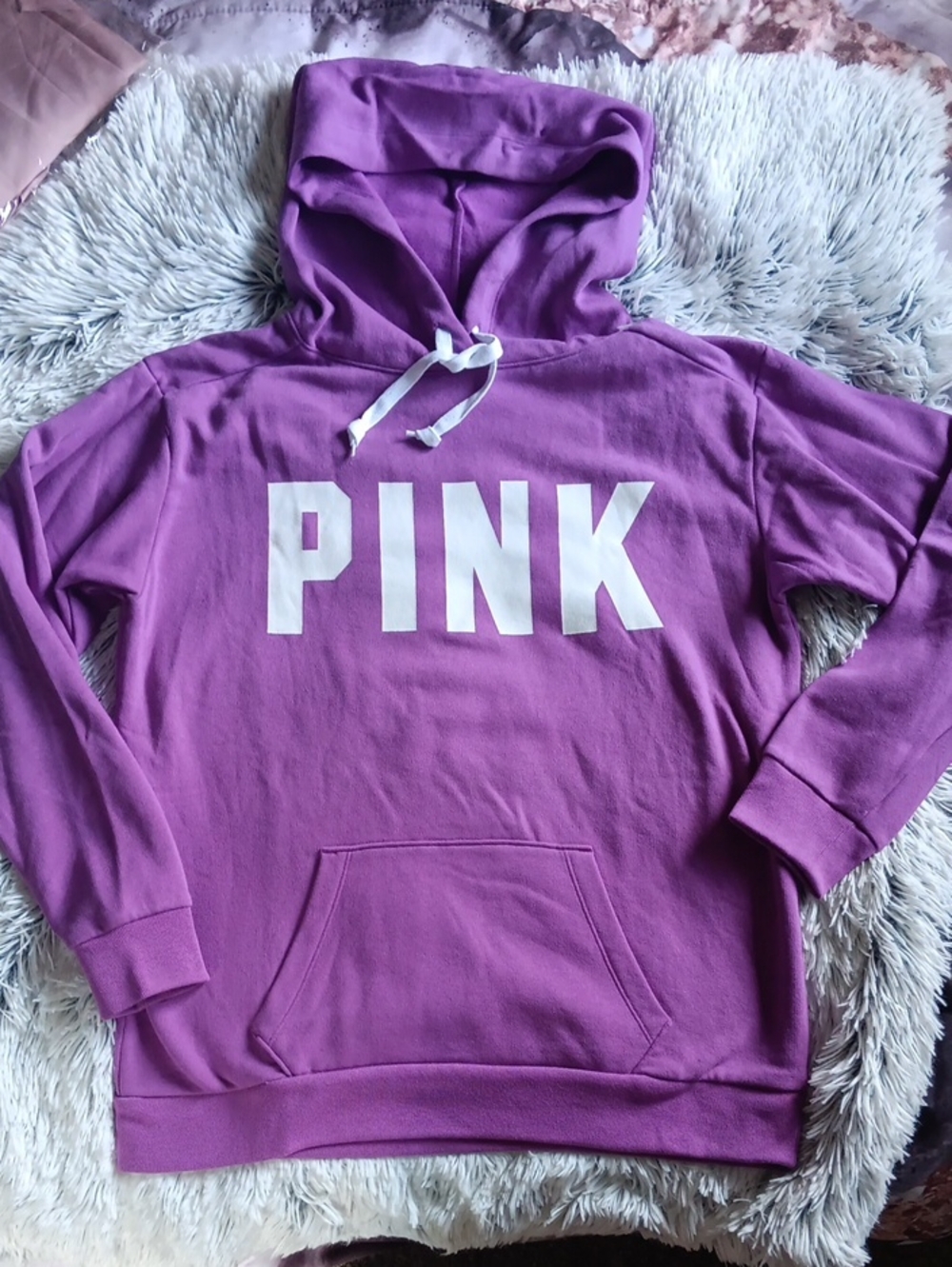PINK Victoria's Secret Purple Logo Hoodie